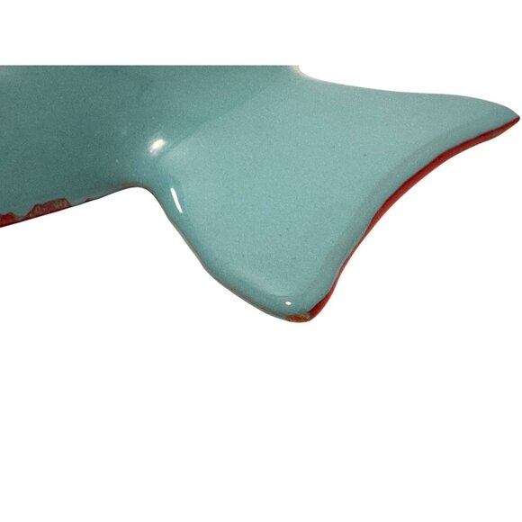 Italica ARS Hand Painted Fish Shaped 9” Bowl Made In Italy - Picture 8 of 8